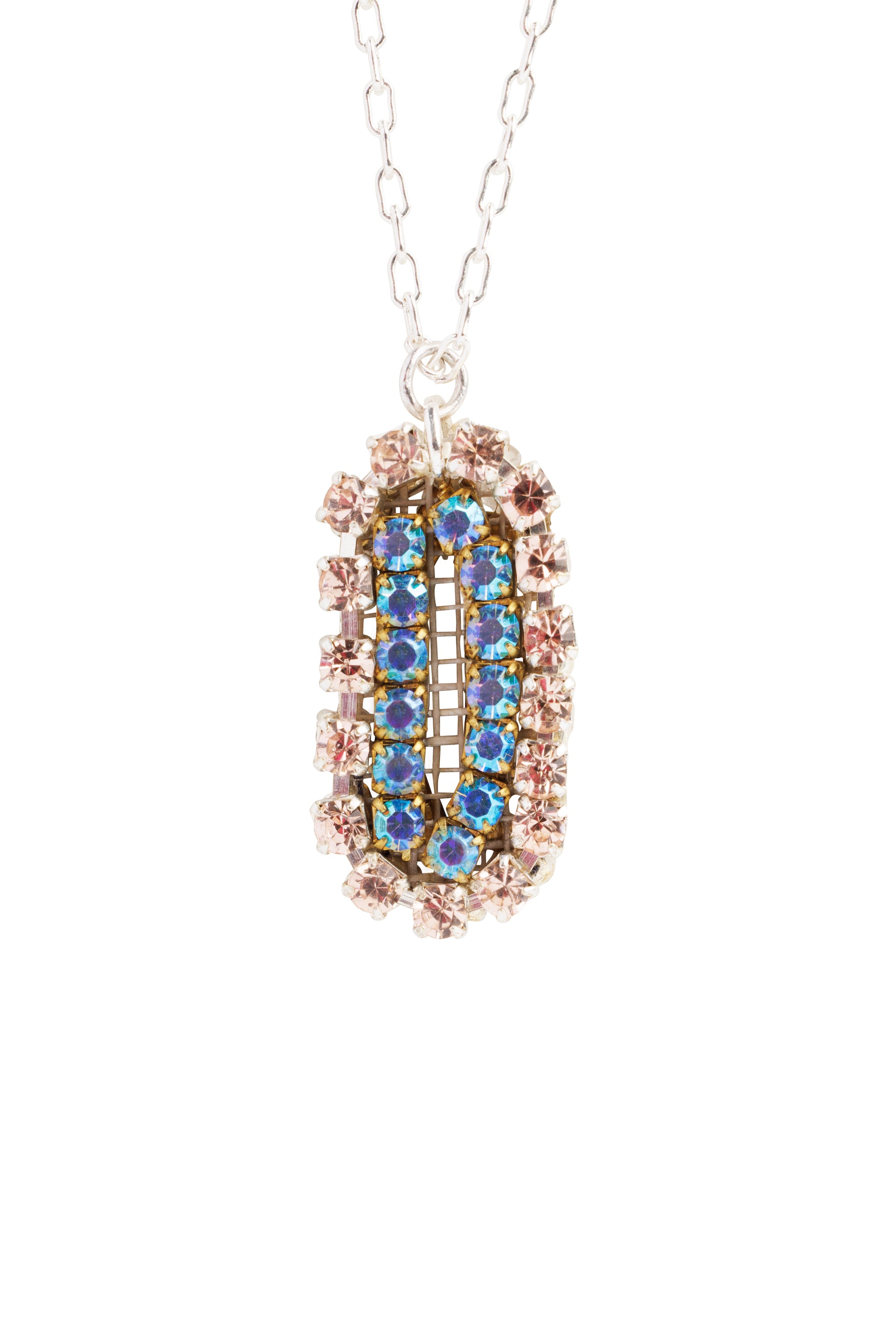 Angel Stripe Necklace - Pink Melissa