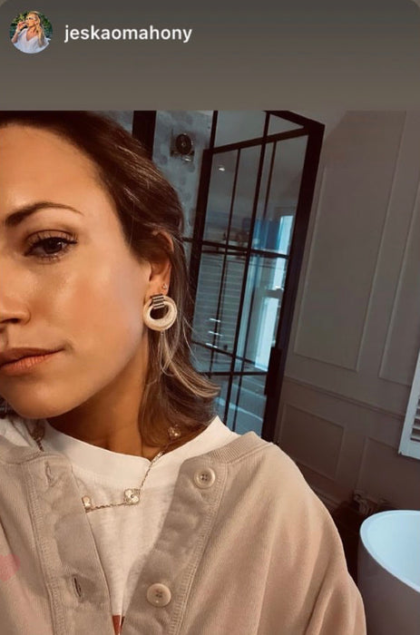 Hoop Studs with Stem - Buttercup