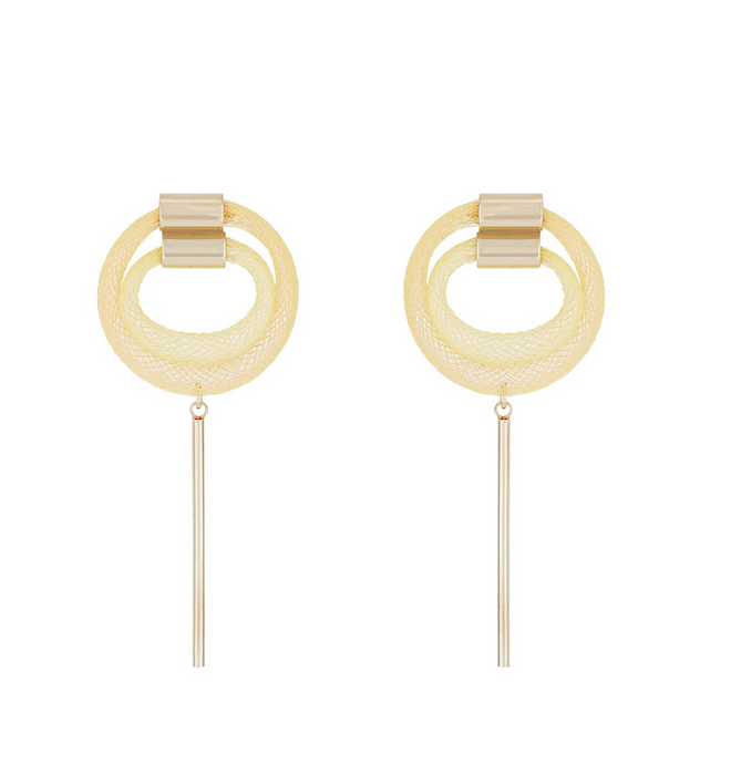 Hoop Studs with Stem - Buttercup