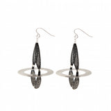 This earring design is unusual and edgy.