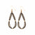 The Large-Teardrop gold earrings are a luxury, eye-catching pieces for that very special occasion. 