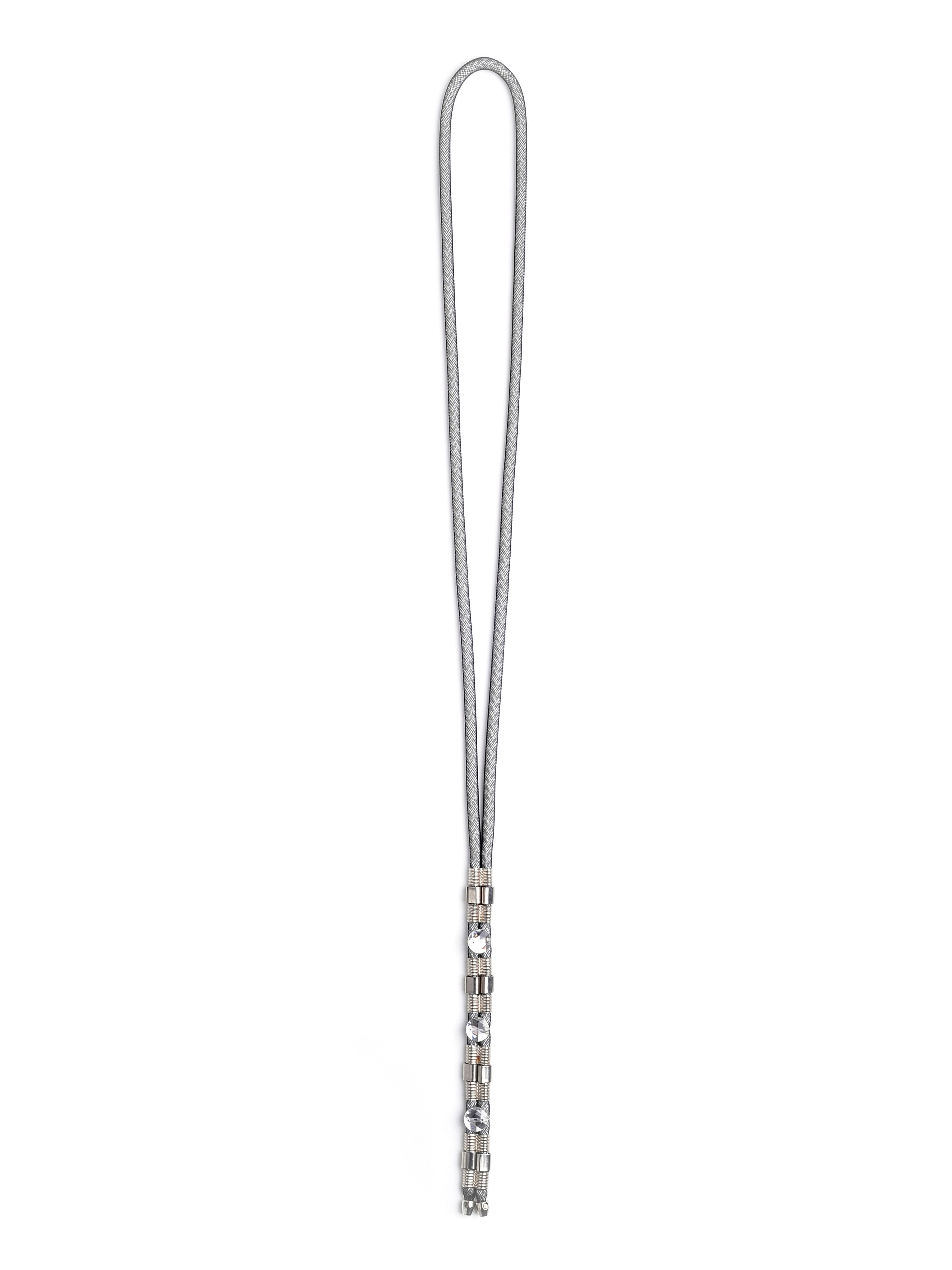 Long Necklace with Crystals