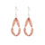 The Medium Teardrop earring design consists of a loop of sparkling Czech crystals set on a sterling silver hook. 