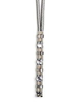 Long Necklace with Crystals